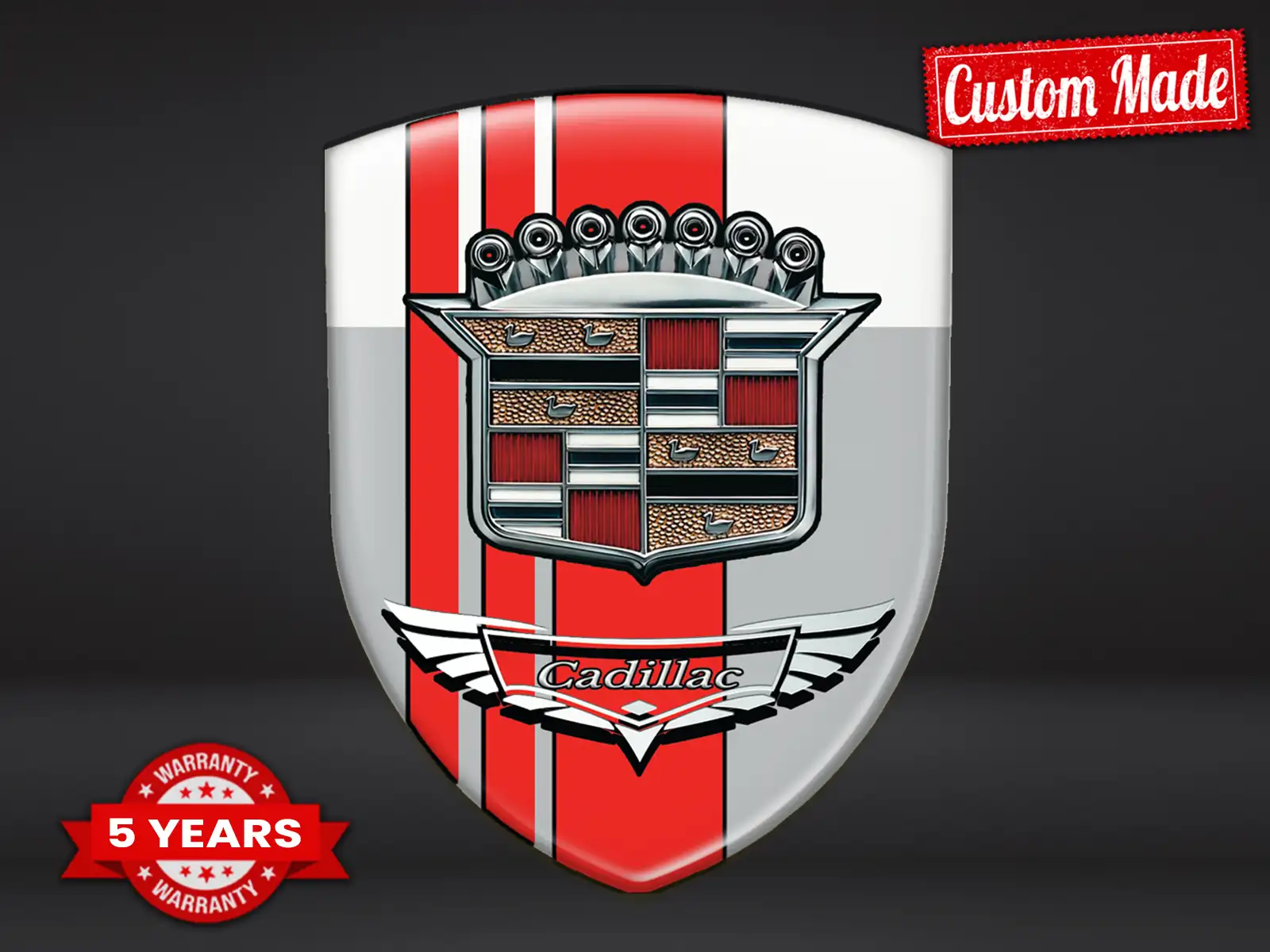 Cadillac Heckscheibenaufkleber Modern Max Pro Robust
